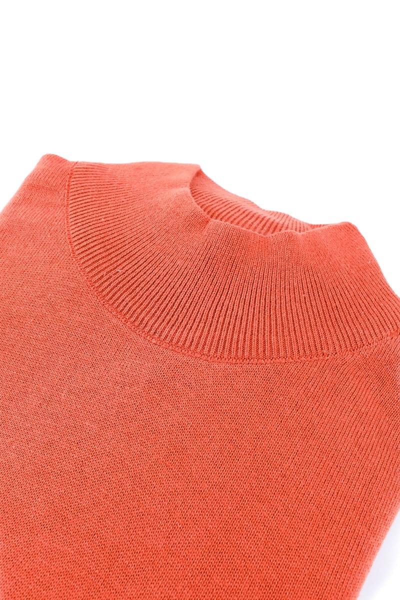 Yarım Balıkçı Triko - Kiremit