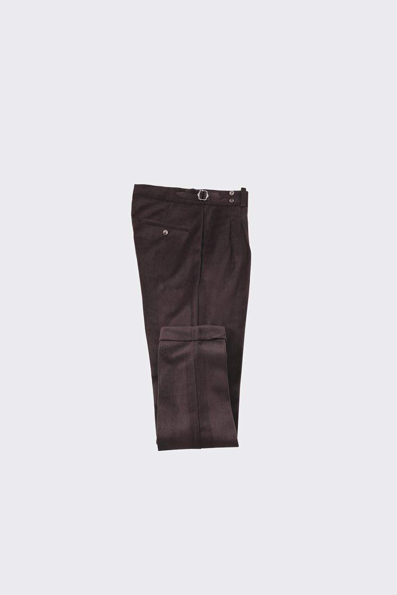 Çift Pile Pantolon - Kahverengi