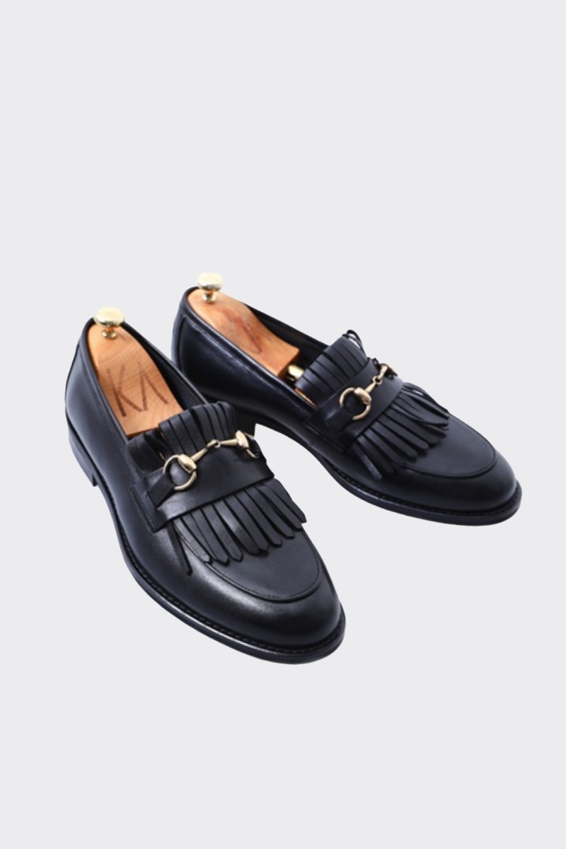 Tokalı Ayakkabı - Siyah Santo