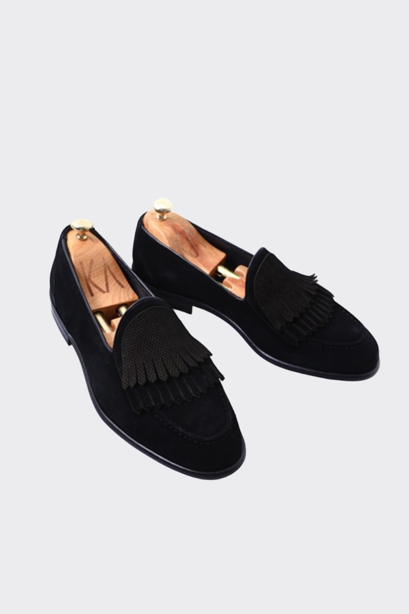 Loafer Ayakkabı - Siyah Süet