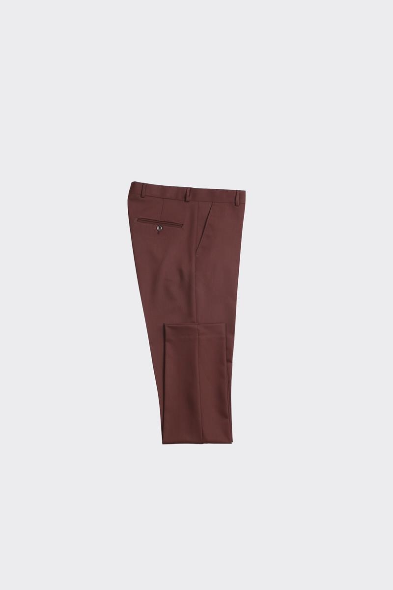 Slim Fit Pantolon - Kahverengi