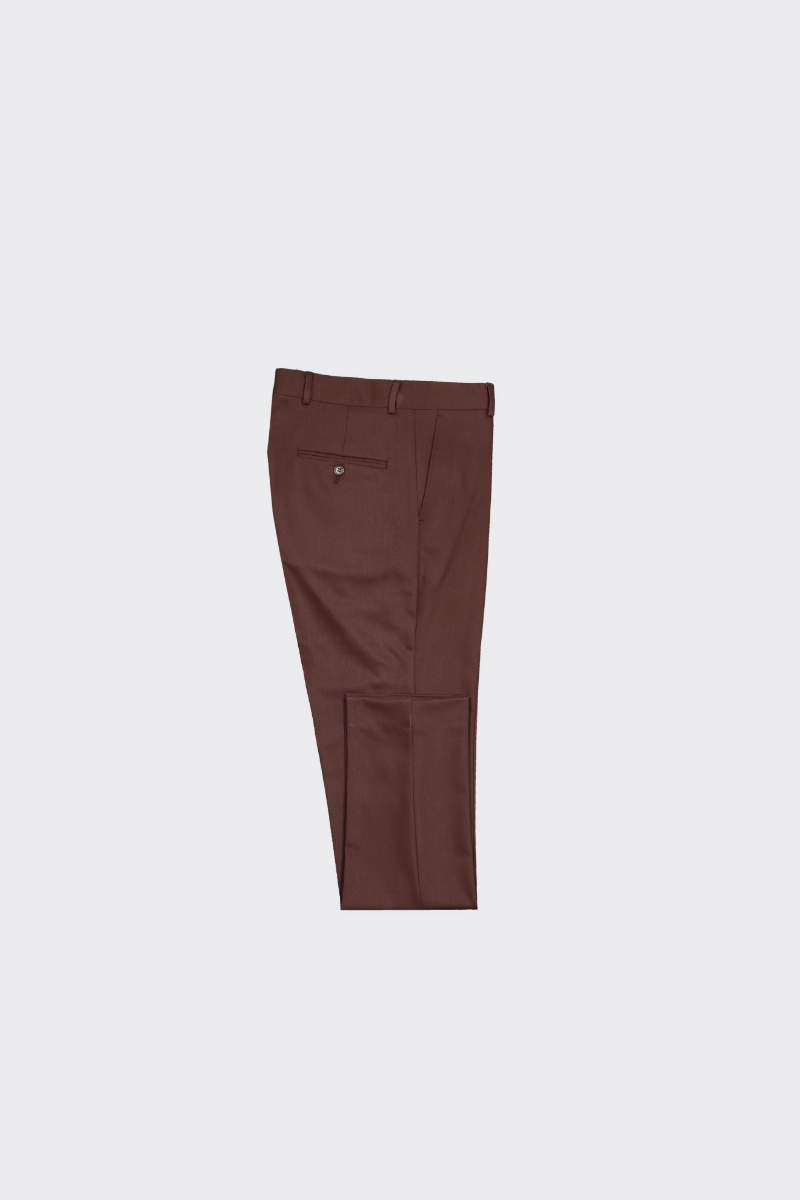 Slim Fit Pantolon - Kahverengi