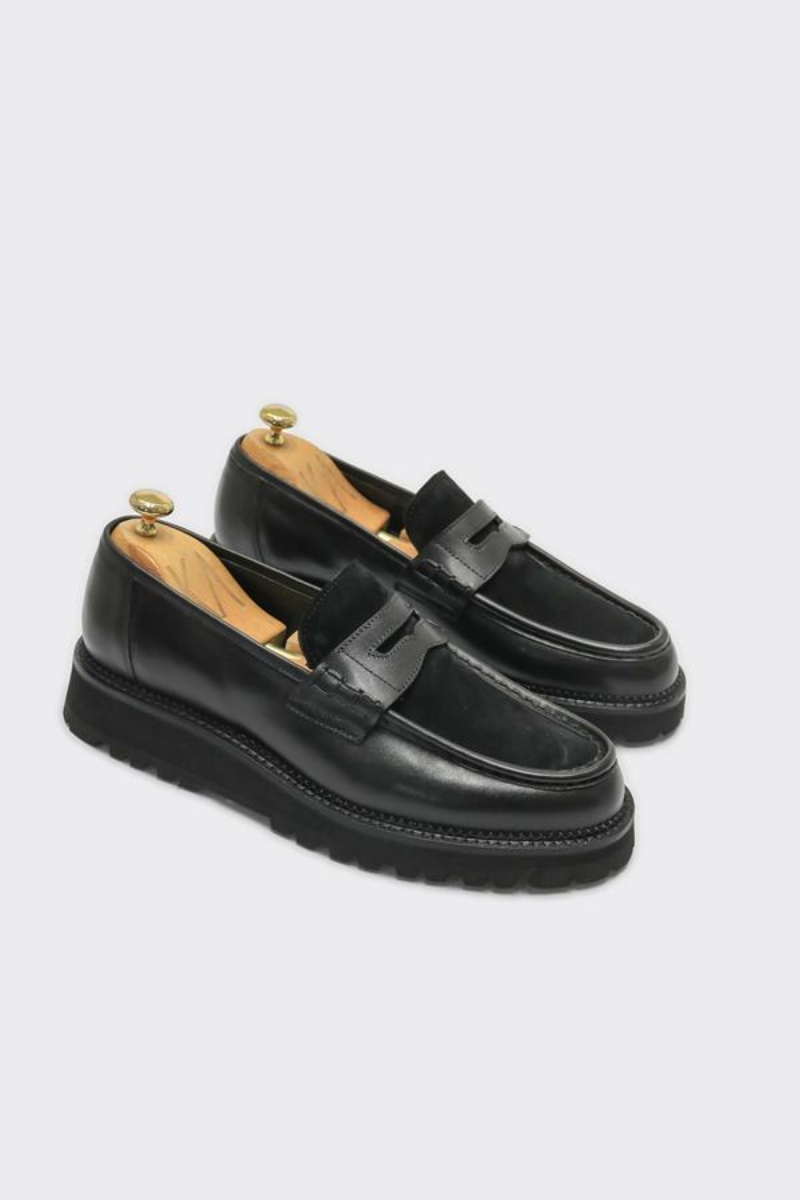 Loafer Ayakkabı - Siyah Santo-süet