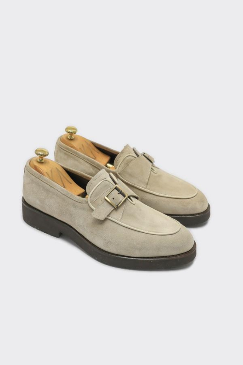 Loafer Ayakkabı - Bej Süet