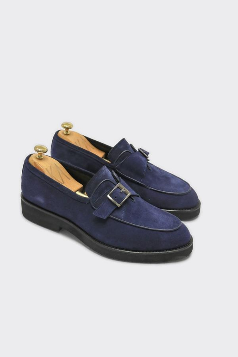 Loafer Ayakkabı - Lacivert Süet