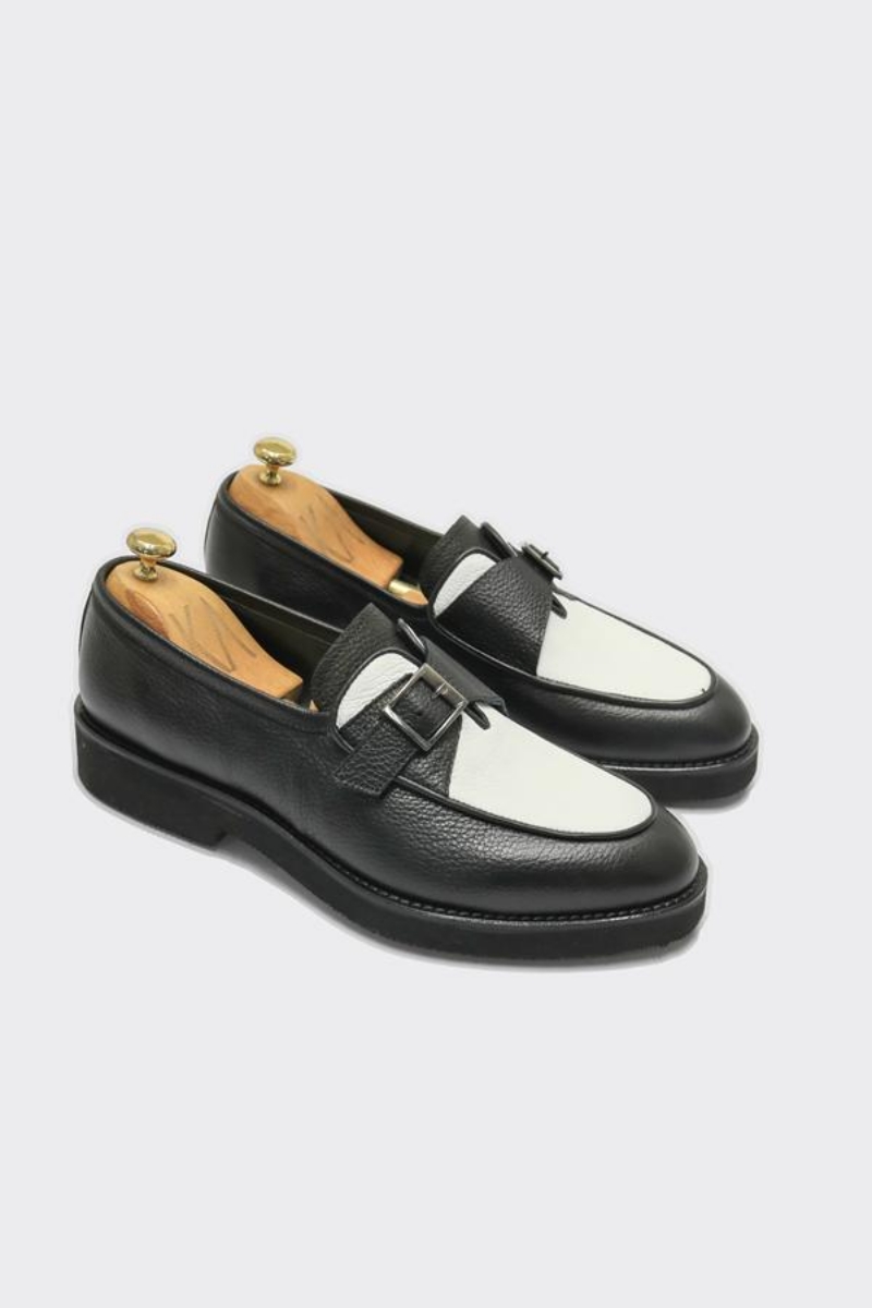Loafer Ayakkabı - Siyah-beyaz Floter