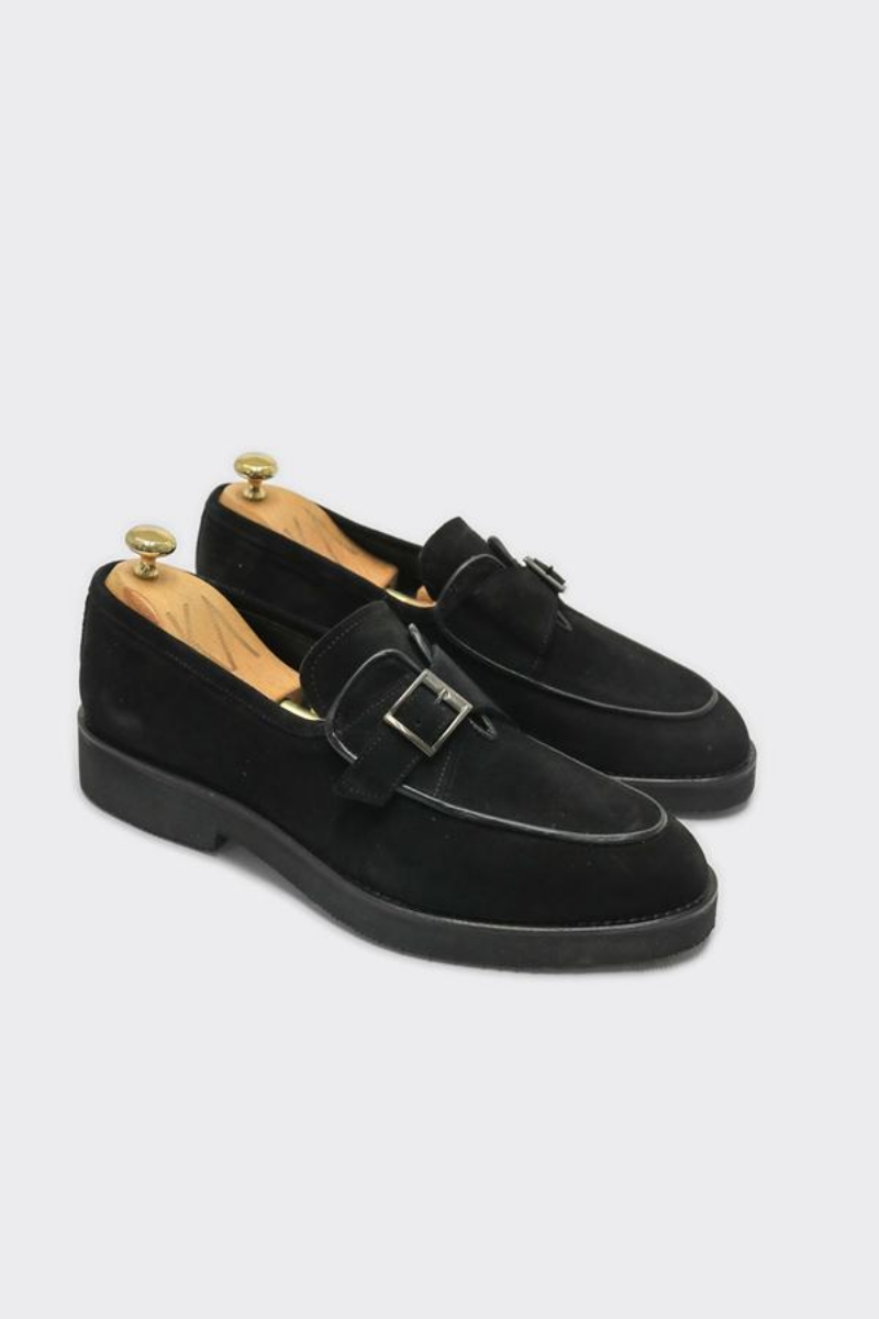 Loafer Ayakkabı - Siyah Süet