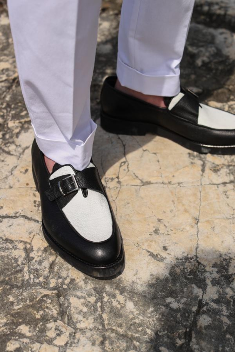Loafer Ayakkabı - Siyah-beyaz Floter