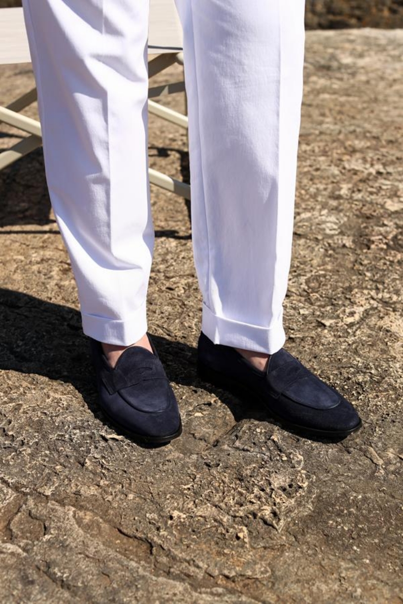 Loafer Ayakkabı - Lacivert Süet