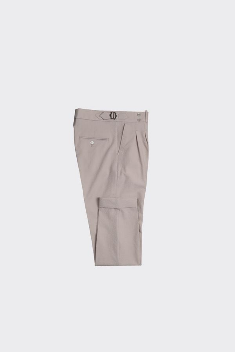 Çift Pile Pantolon - Bej
