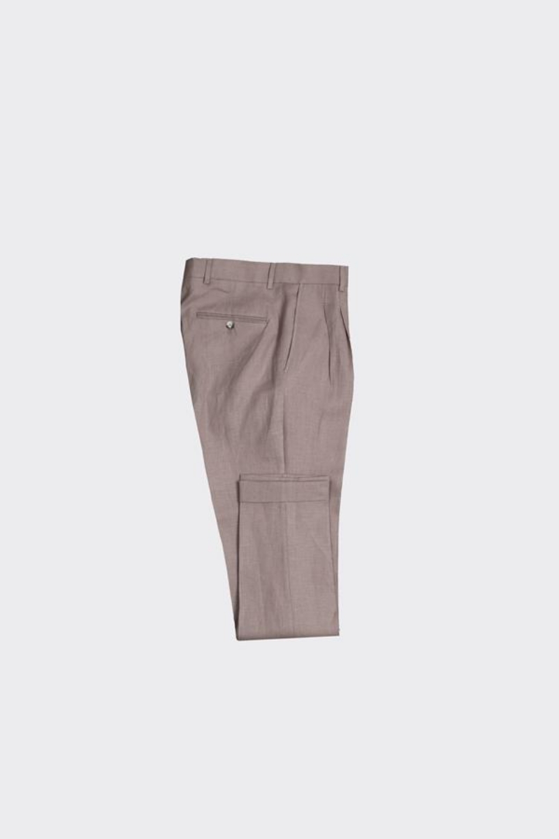 Çift Pile Pantolon - Vizon