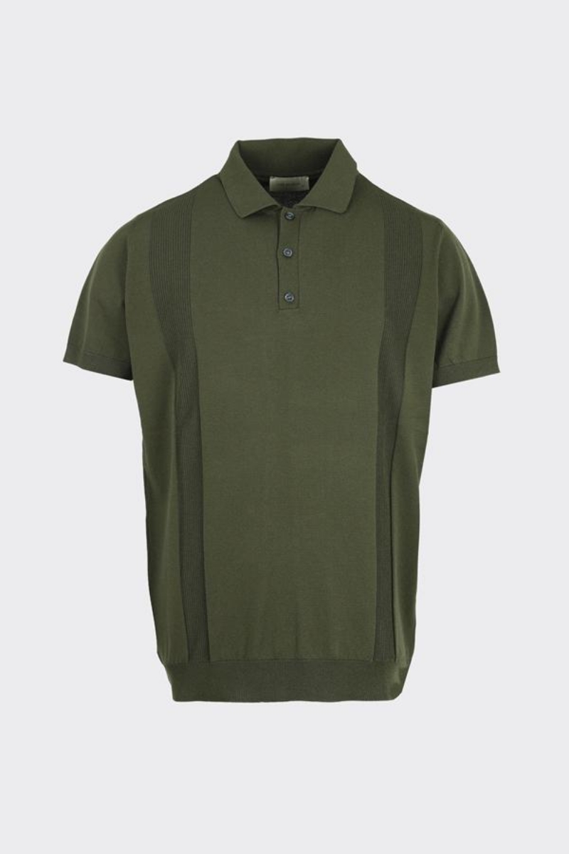 Düğm.polo Yaka K.kol T-shirt - Haki