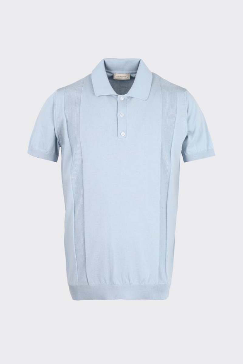 Düğm.polo Yaka K.kol T-shirt - Mavi