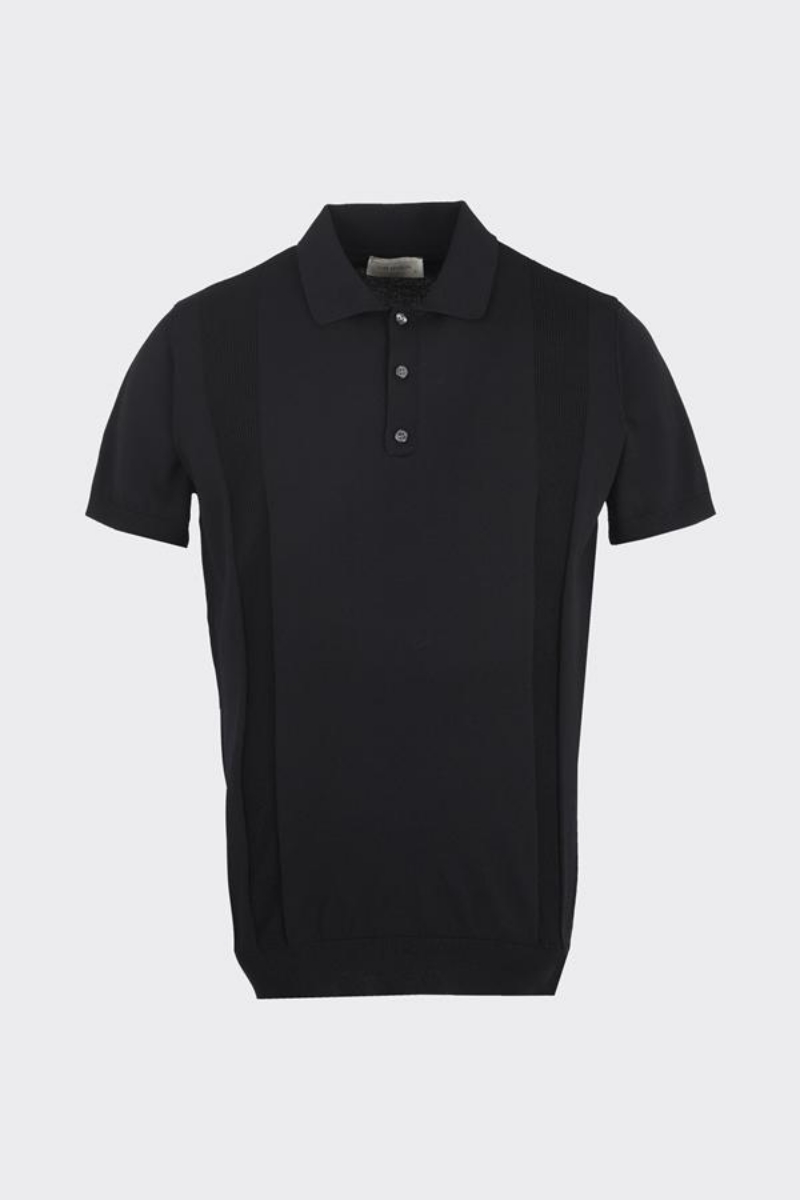 Düğm.polo Yaka K.kol T-shirt - Siyah