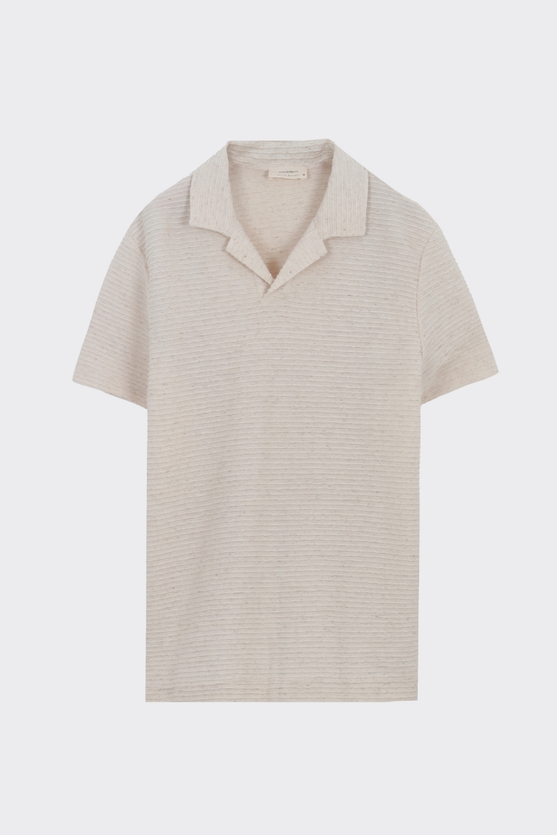 Düğm.polo Yaka K.kol T-shirt - Bej
