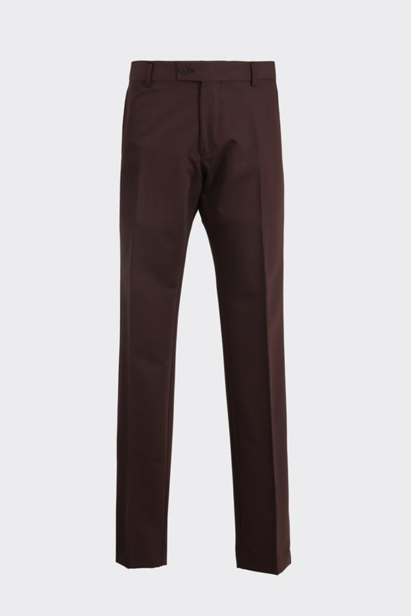 Slim Fit Pantolon - Kahverengi