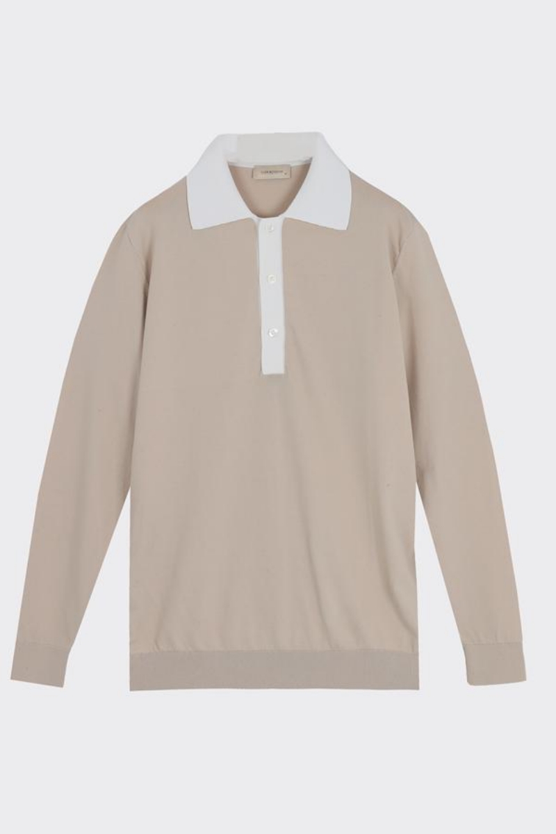 Matcha Polo Yaka Triko - Bej