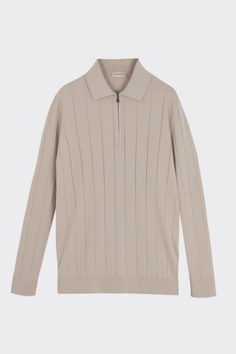 Lungo Polo Yaka Triko - Bej