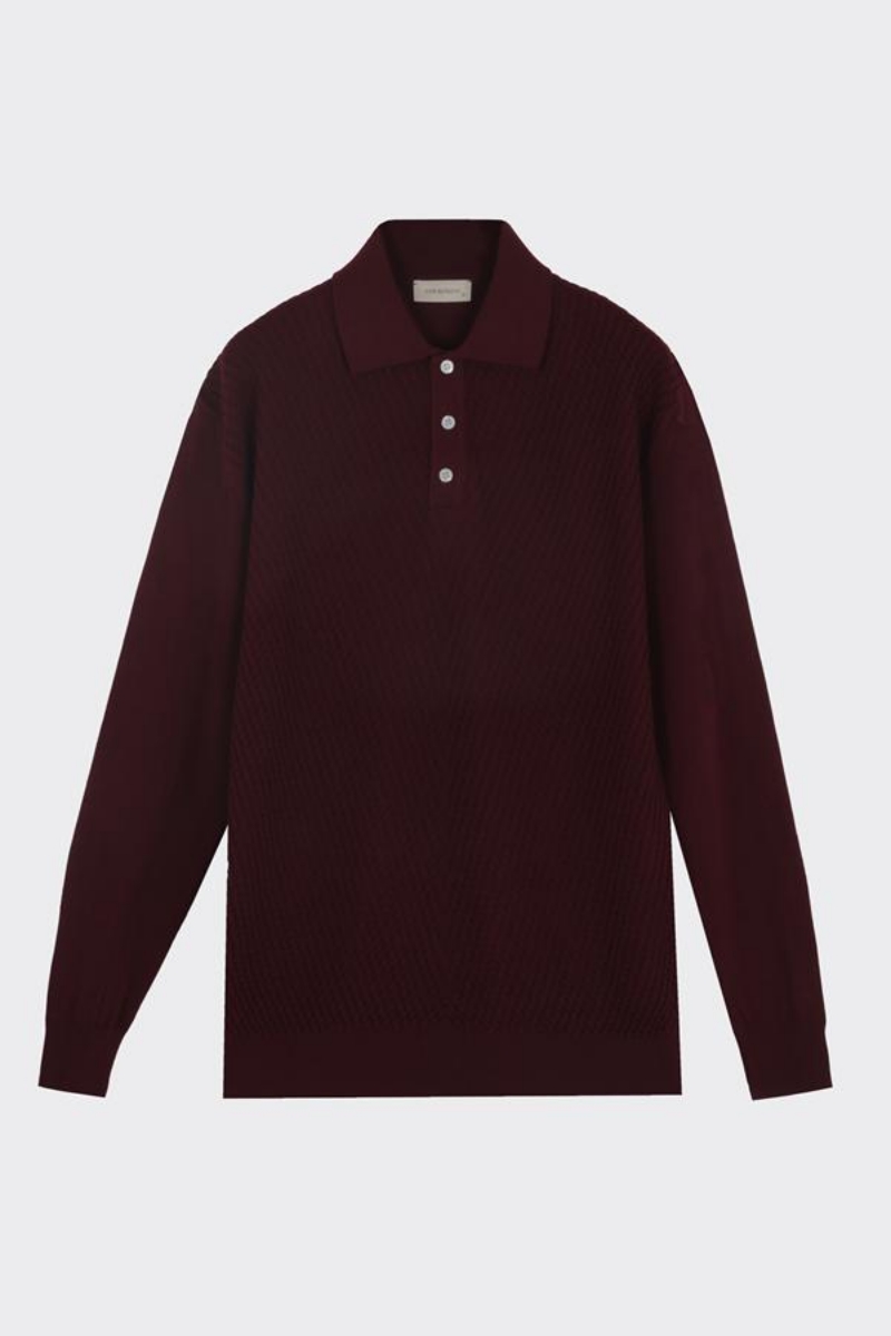 Wınd Polo Yaka Triko - Bordo