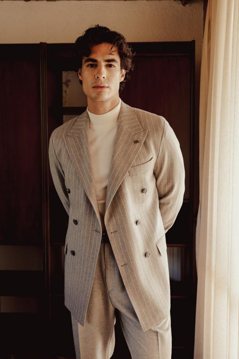 Los Angeles Kruvaze Ceket - Bej