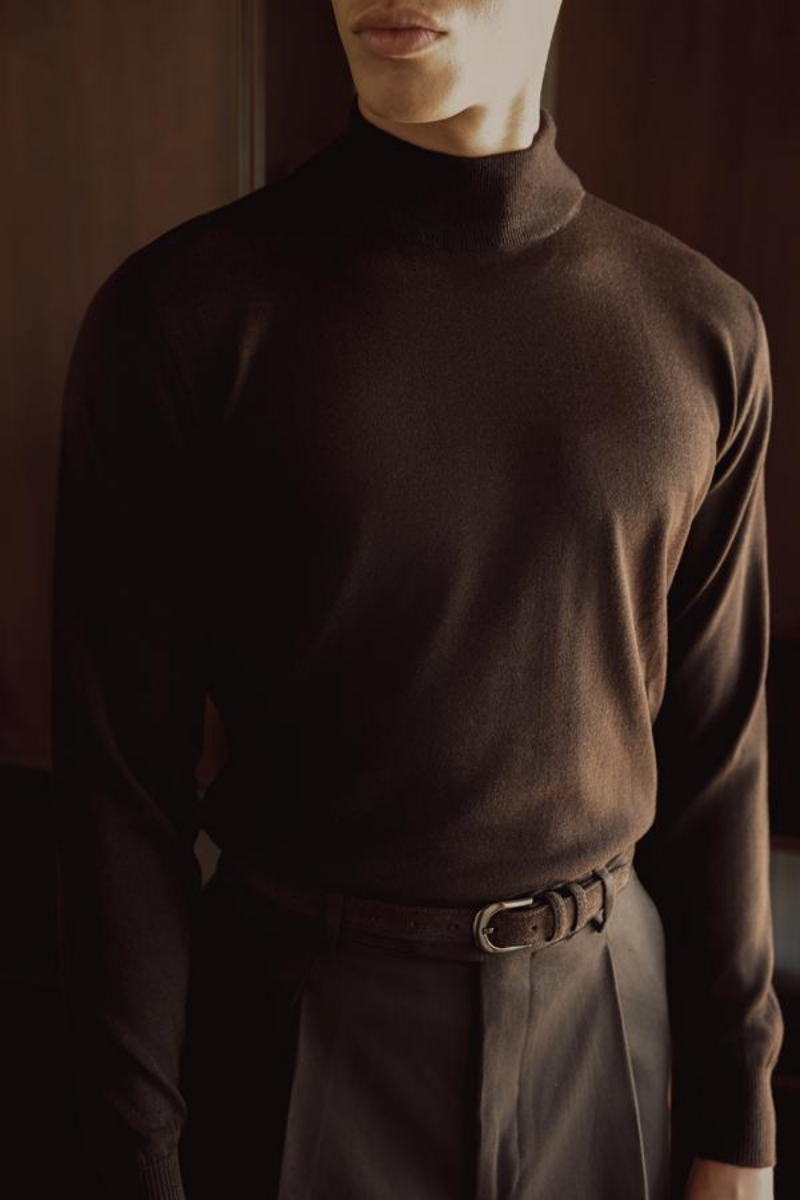 Allure Y.balıkçı Triko - Kahverengi