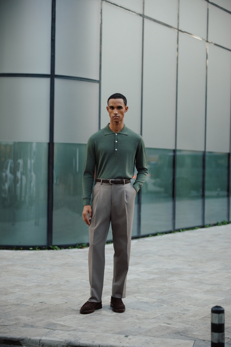 Lora Polo Triko - Haki