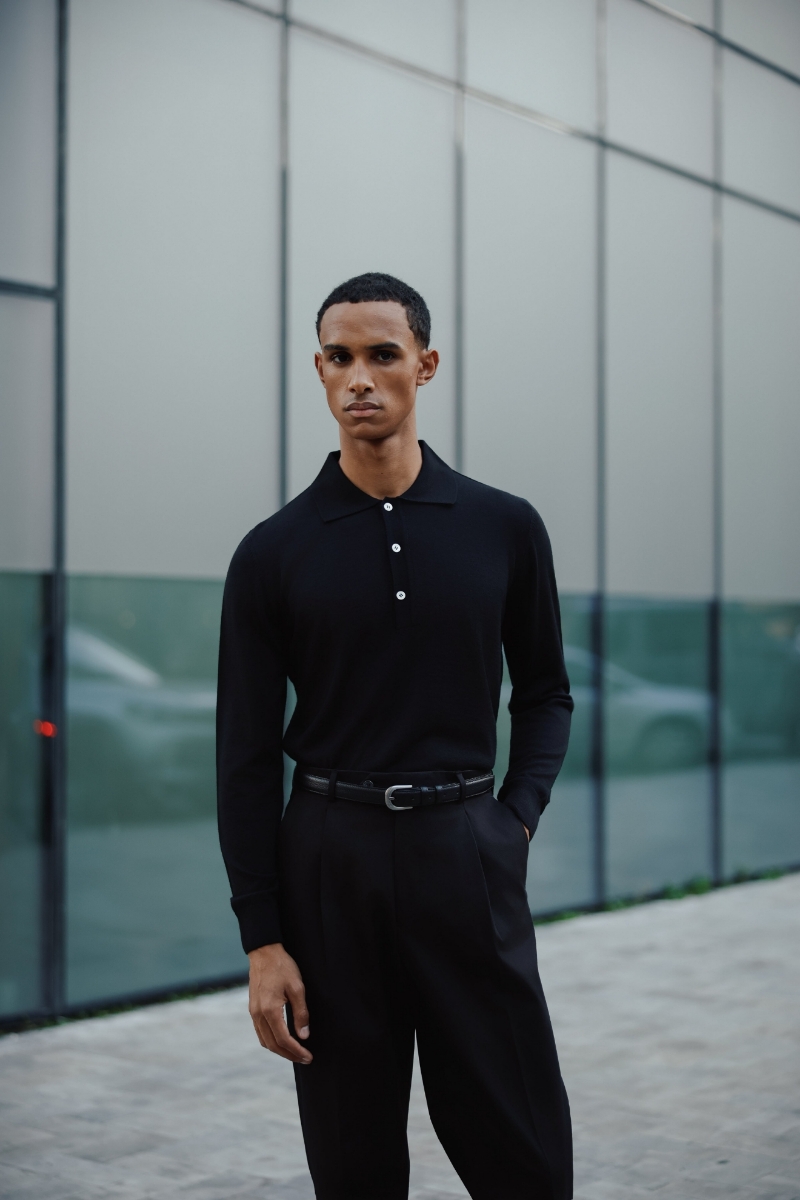 Lora Polo Triko - Siyah