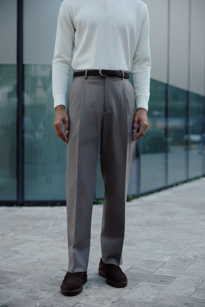 Tokyo Modern Fit Pantolon - Vizon