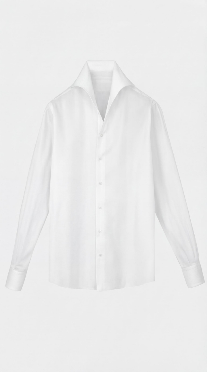 Sicilya Americano Yaka Gömlek - Beyaz